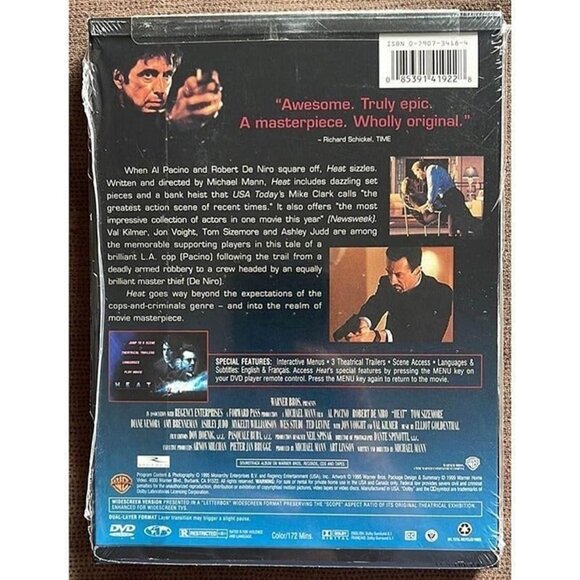 Heat (DVD, Widescreen) - NEW - Al Pacino, Robert De Niro - Picture 2 of 3